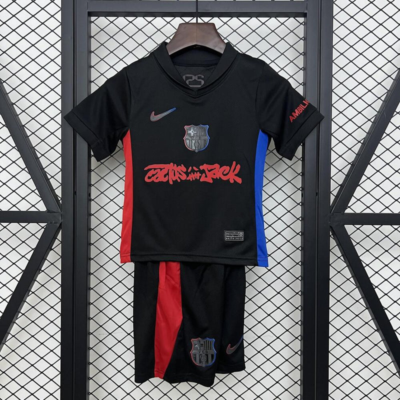 BARCELONA X TRAVIS SCOTT II 2025 CONJUNTO INFANTIL