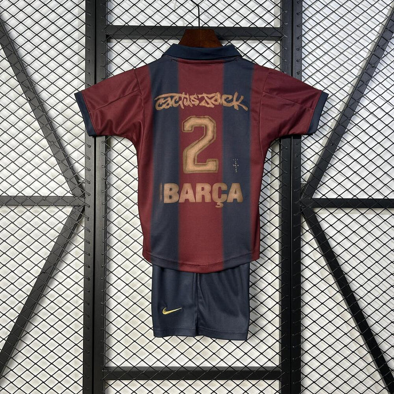 BARCELONA X TRAVIS SCOTT IV 2025 CONJUNTO INFANTIL