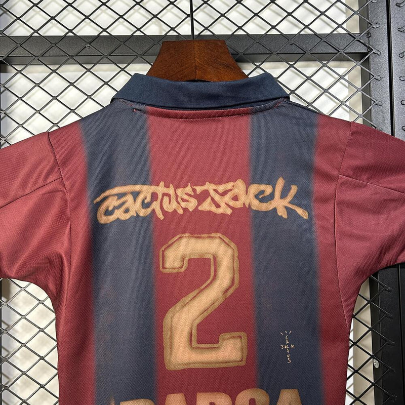 BARCELONA X TRAVIS SCOTT IV 2025 CONJUNTO INFANTIL
